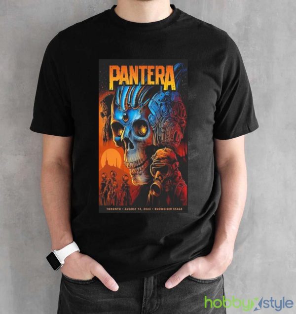Pantera & Lamb Of God Budweiser Stage Toronto On August 12 2023 T shirt - Black Unisex T-Shirt