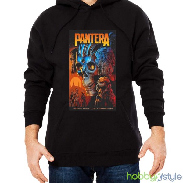 Pantera & Lamb Of God Budweiser Stage Toronto On August 12 2023 T shirt - Men Black Hoodie