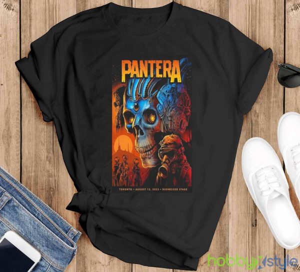 Pantera & Lamb Of God Budweiser Stage Toronto On August 12 2023 T shirt - Black T-Shirt