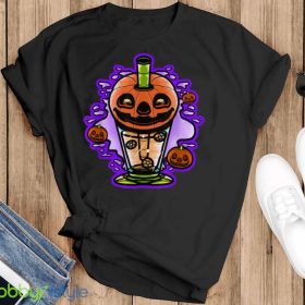 Pastel Halloween Pumpkin Squash Boba Bubble Tea Halloween T Shirt Product Photo 3