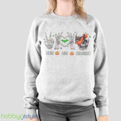 Peace Love Halloween Shirt Product Photo 2