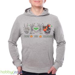 Peace Love Halloween Shirt Product Photo 1