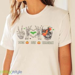 Peace Love Halloween Shirt Product Photo 4