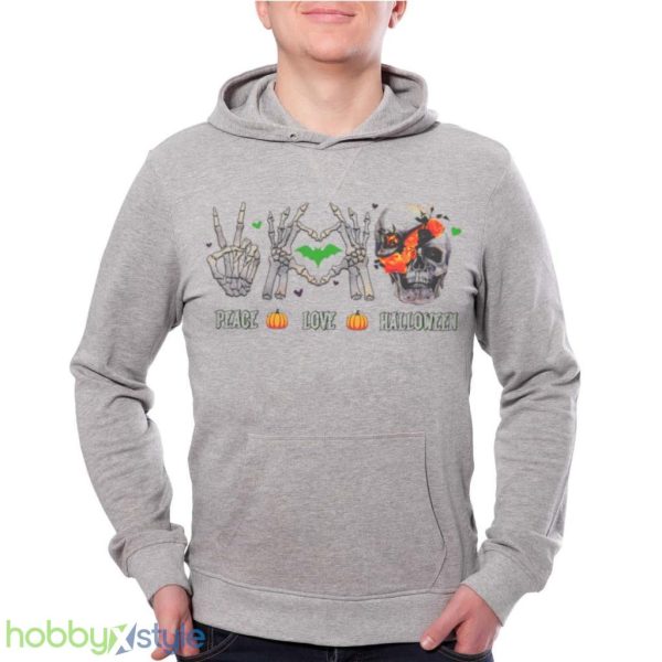 Peace Love Halloween Shirt Product Photo 1