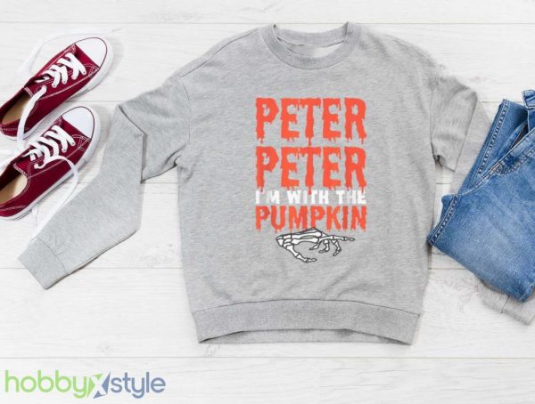 Peter Im With The Pumpkin Halloween Costume Couple T Shirt T Shirt Product Photo 3