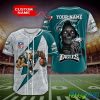 Philadelphia Eagles NFL Custom Name Baseball Jersey Shirt Gift For Men And Women Fans - Philadelphia Eagles-NFL Custom Name Baseball JerseY_2