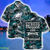 Philadelphia Eagles NFL Hawaiian Shirt, Stress Blessed Obsessed Summer Beach Gift For Fans Eagles Product Photo 1