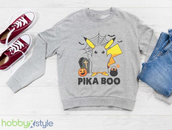 Pika Boo Halloween Pikachu Shirt Product Photo 3