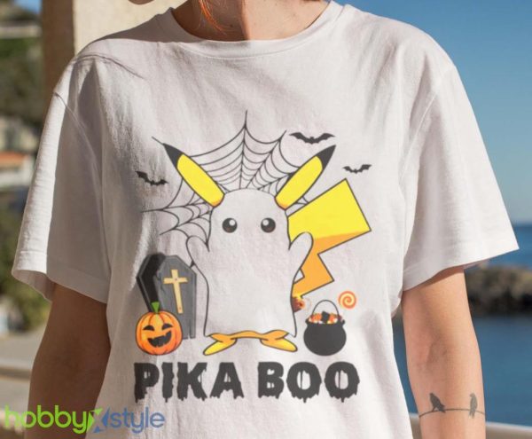 Pika Boo Halloween Pikachu Shirt Product Photo 7