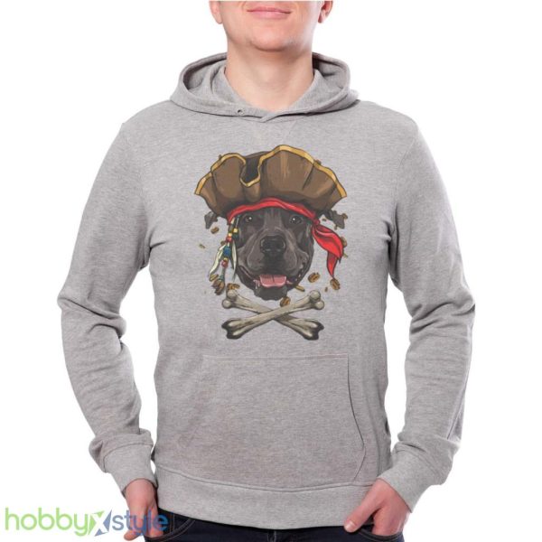 Pirates Hat Pit Bull Pirate Dog Halloween Jolly Roger Shirt Product Photo 2