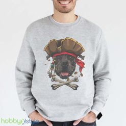 Pirates Hat Pit Bull Pirate Dog Halloween Jolly Roger Shirt Product Photo 1