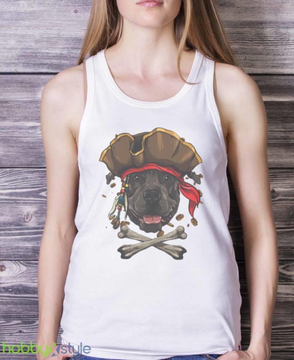 Pirates Hat Pit Bull Pirate Dog Halloween Jolly Roger Shirt Product Photo 5
