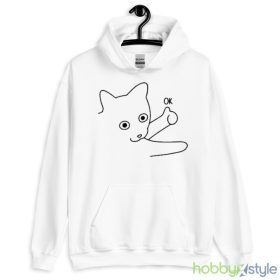 Poorly Catdraw Okie Dokie Cat Shirt - White Men T-Shirt