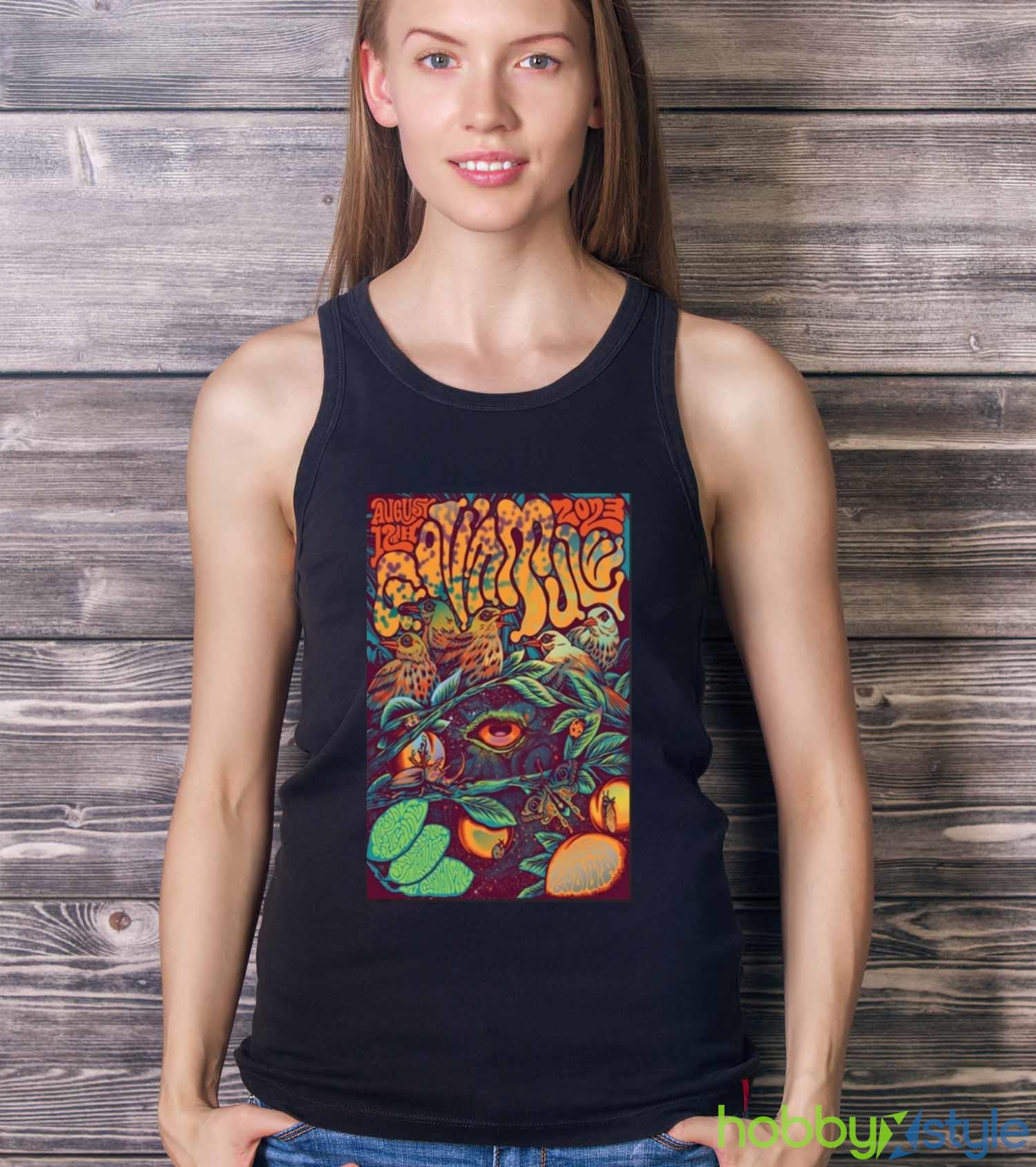 Poster Gov’t Mule Cadence Bank Amphitheatre at Chastain Park Atlanta, GA August 12 2023 Shirt - Ladies Tank Top