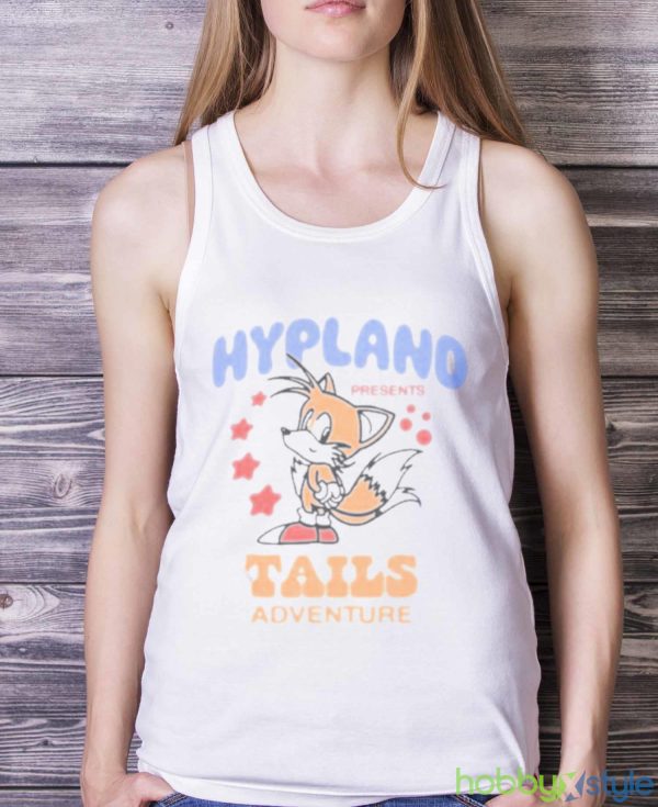 Presents Tails Adventure T Shirt - White Ladies Tank Top