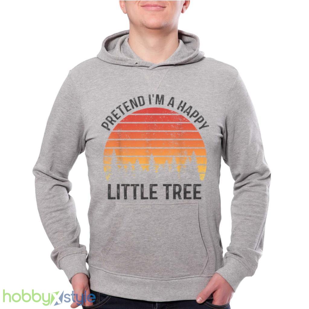 Pretend Im A Happy Little Tree Easy Lazy Halloween Costume T Shirt Product Photo 1