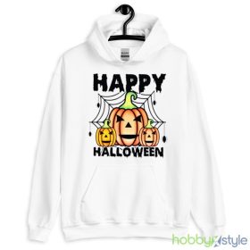 Pumpkin Graphic Halloween shirt - White Men T-Shirt