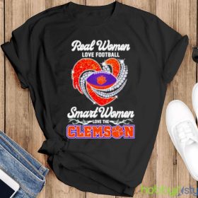 Real Women Love Football Smart Women Love The Clemson T Shirt - Men Black Hoodie