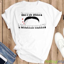 Rippin’ Darts & Breakin’ Hearts T shirt - T-SHIRT FLAT