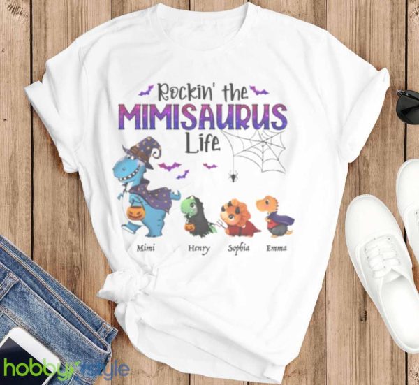 Rockin Grandma Halloween Dinosaur Life T Shirt Product Photo 6