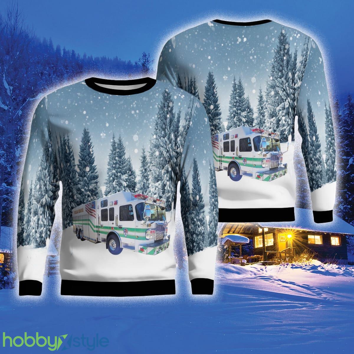 Sterling Virginia Sterling Volunteer Rescue Squad 3D Sweater Style 3 Gift For Ugly Christmas - Sterling, Virginia, Sterling Volunteer Rescue Squad Ugly Sweater_1