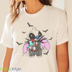 Stitch And Jack Sally Stitch Kiss Halloween Shirt Product Photo 4