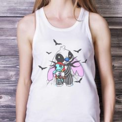 Stitch And Jack Sally Stitch Kiss Halloween Shirt Product Photo 5