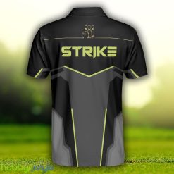 Strike Black And Golden Pattern Bowling Short Sleeve, Digital, Best Bowling Shirt Polo Shirt - Strike Black And Golden Pattern Bowling Short Sleeve Polo Shirt, Digital Polo Shirt, Best Bowling Shirt For Men_2