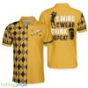 Swing Swear Drink Repeat, Black And Yellow Argyle Pattern Shirt, Swag Golf Gift For Golfers Polo Shirt - Swing Swear Drink Repeat Polo Shirt, Black And Yellow Argyle Pattern Shirt, Swag Golf Gift For Golfers_1