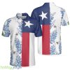 Texas Flag Bluebonnets For Golf, Floral Texas Flag, Texas Proud Shirt Polo Shirt - Texas Flag Bluebonnets Polo Shirt For Golf, Floral Texas Flag Polo Shirt, Texas Proud Shirt For Men_2