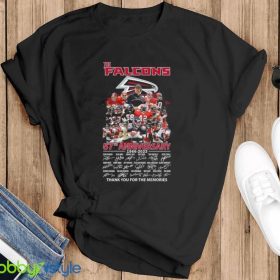 The Atlanta Falcons 57th Anniversary 1966 2023 Thank You For The Memories Signatures Shirt Product Photo 4