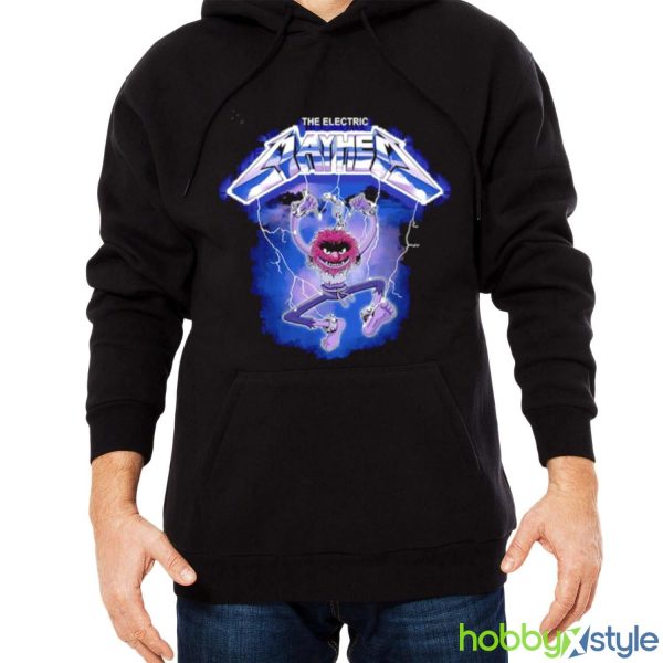 The Electric Mayhem Lightning T shirt - Men Black Hoodie