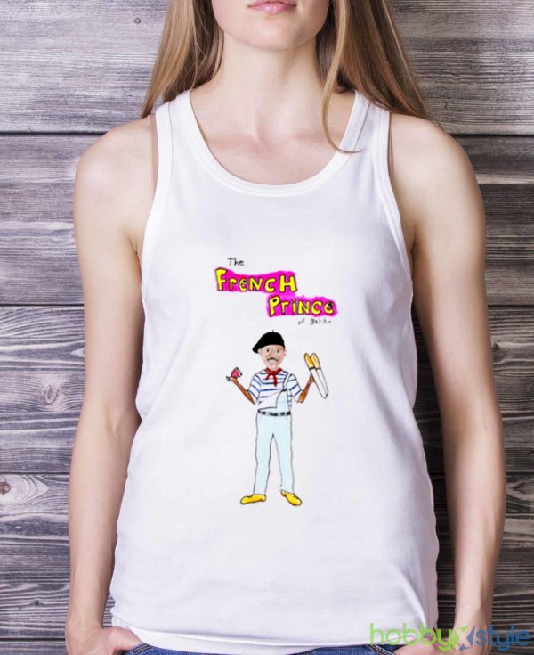 THE FRENCH PRINCE OF BEL AIR MEN’S T SHIRT - White Ladies Tank Top