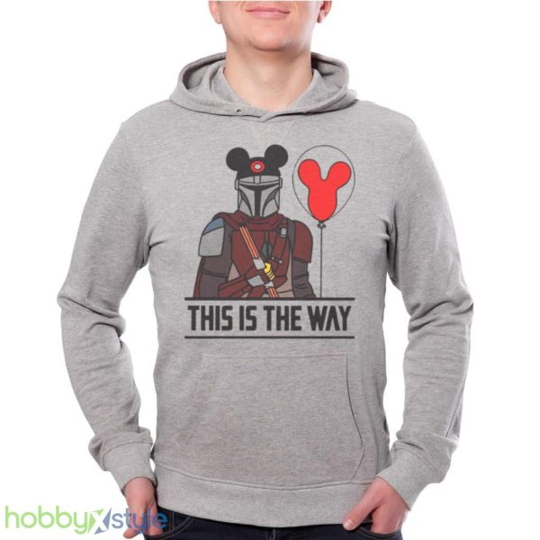 This Is The Way Star Wars Mickey Ears Mandalorian Darth Vader Halloween Shirt Product Photo 2