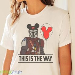 This Is The Way Star Wars Mickey Ears Mandalorian Darth Vader Halloween Shirt Product Photo 4
