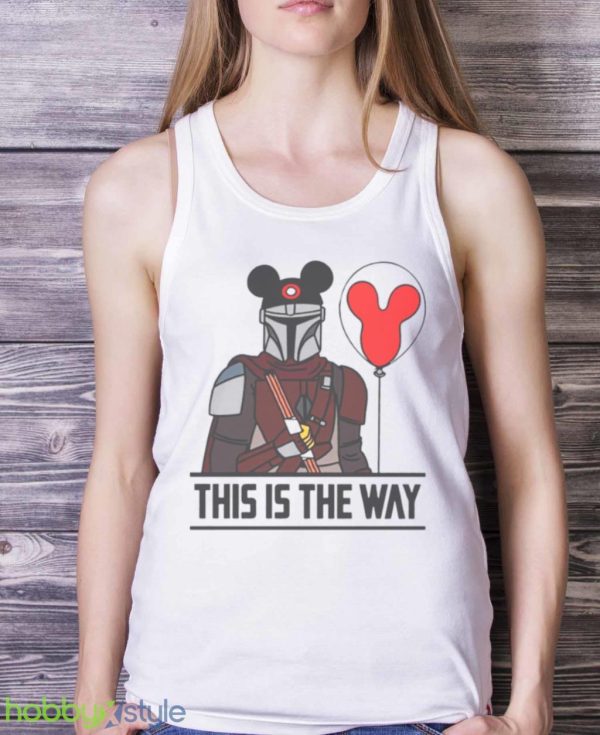 This Is The Way Star Wars Mickey Ears Mandalorian Darth Vader Halloween Shirt Product Photo 5