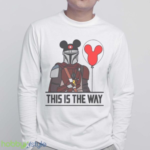 This Is The Way Star Wars Mickey Ears Mandalorian Darth Vader Halloween Shirt Product Photo 6