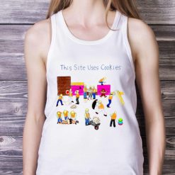 THIS SITE USES COOKIES MEN’S T SHIRT - White Ladies Tank Top