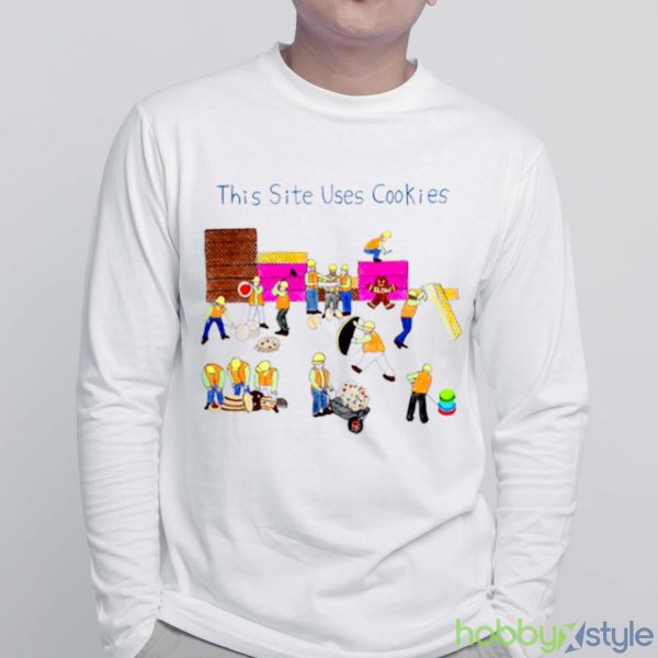THIS SITE USES COOKIES MEN’S T SHIRT - White Sweatshirt