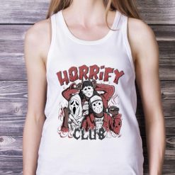 Toddler Horrify Club Halloween 2023 Shirt - White Ladies Tank Top
