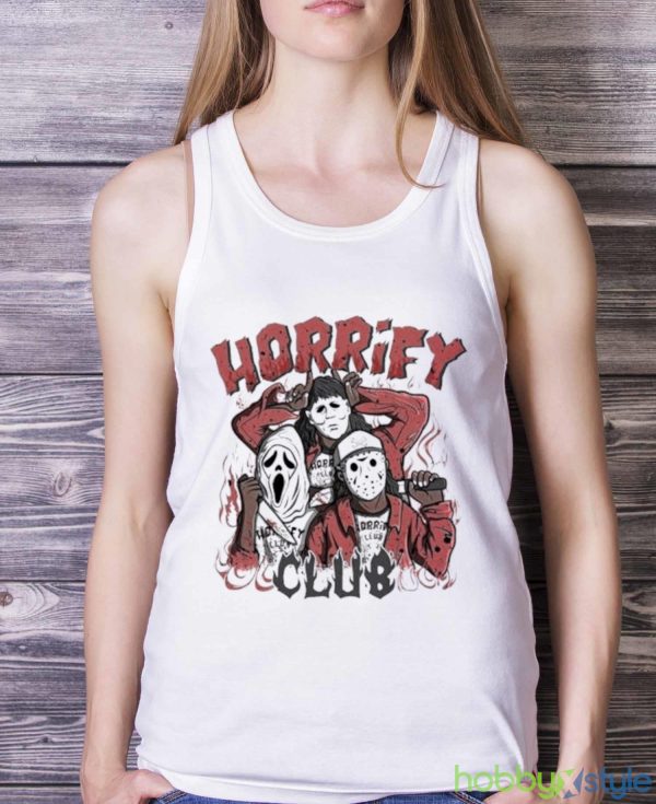 Toddler Horrify Club Halloween 2023 Shirt - White Ladies Tank Top