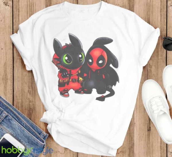 Toothless And Deadpool Friends Marvel Halloween Shirt Product Photo 3