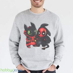 Toothless And Deadpool Friends Marvel Halloween Shirt Product Photo 5