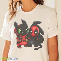 Toothless And Deadpool Friends Marvel Halloween Shirt Product Photo 4
