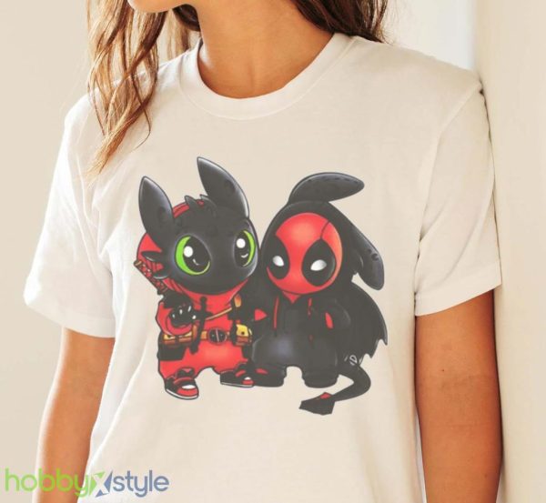 Toothless And Deadpool Friends Marvel Halloween Shirt Product Photo 4