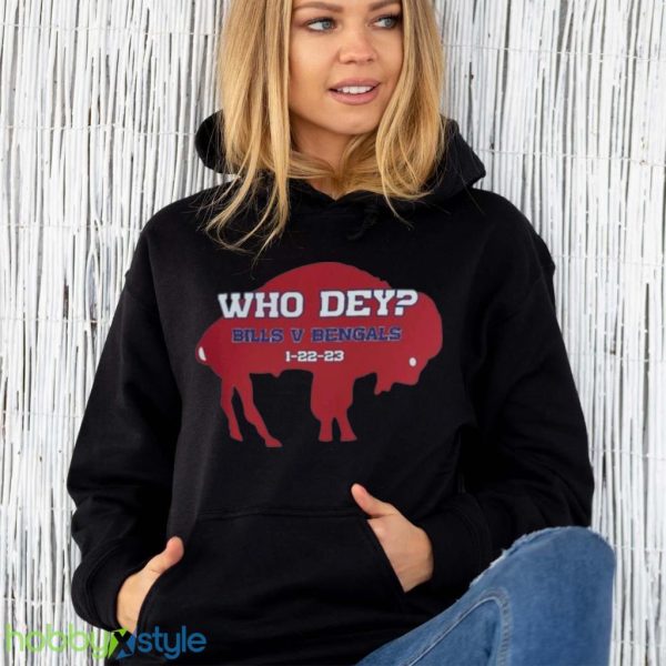 Top Who Dey 1 22 23 Bills V Bengals Buffalo Bills Football Mens Shirt Product Photo 6