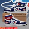 Toronto Blue Jays MLB New Style Air Jordan 1 High Top Shoes Custom Name And Number - Toronto Blue Jays MLB High Top Air Jordan Custom Number And Name_1