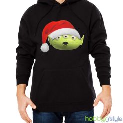 Toy Story Little Green Santa Shirt - Men Black Hoodie