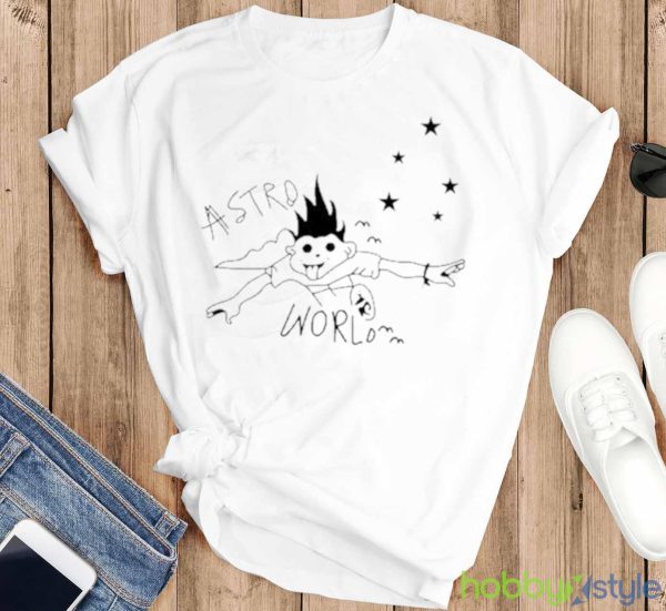 Travis Scott Astroworld Look Mom I Can Fly Shirt - T-SHIRT FLAT