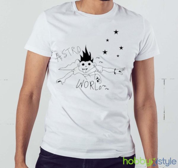 Travis Scott Astroworld Look Mom I Can Fly Shirt - White Men T-Shirt